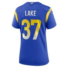Quentin Lake Los Angeles Rams Women's Game Player Jersey - Royal Jerseys