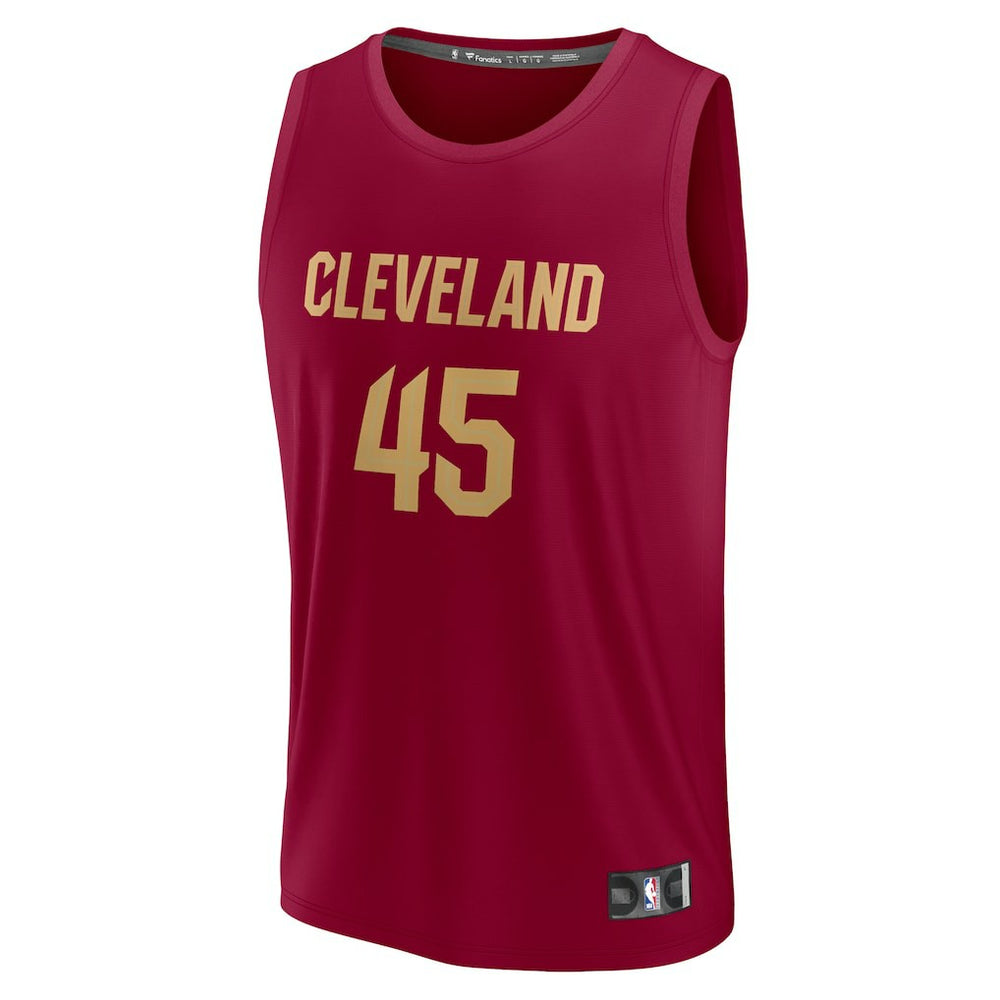 Donovan Mitchell Cleveland Cavaliers Fast Break Replica Jersey Icon Editi- Wine - Fanatics