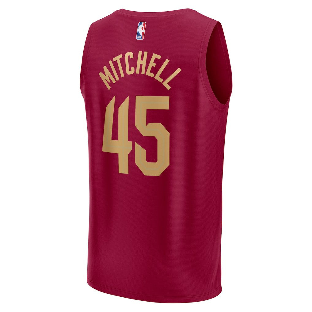 Donovan Mitchell Cleveland Cavaliers Fast Break Replica Jersey Icon Editi- Wine - Fanatics