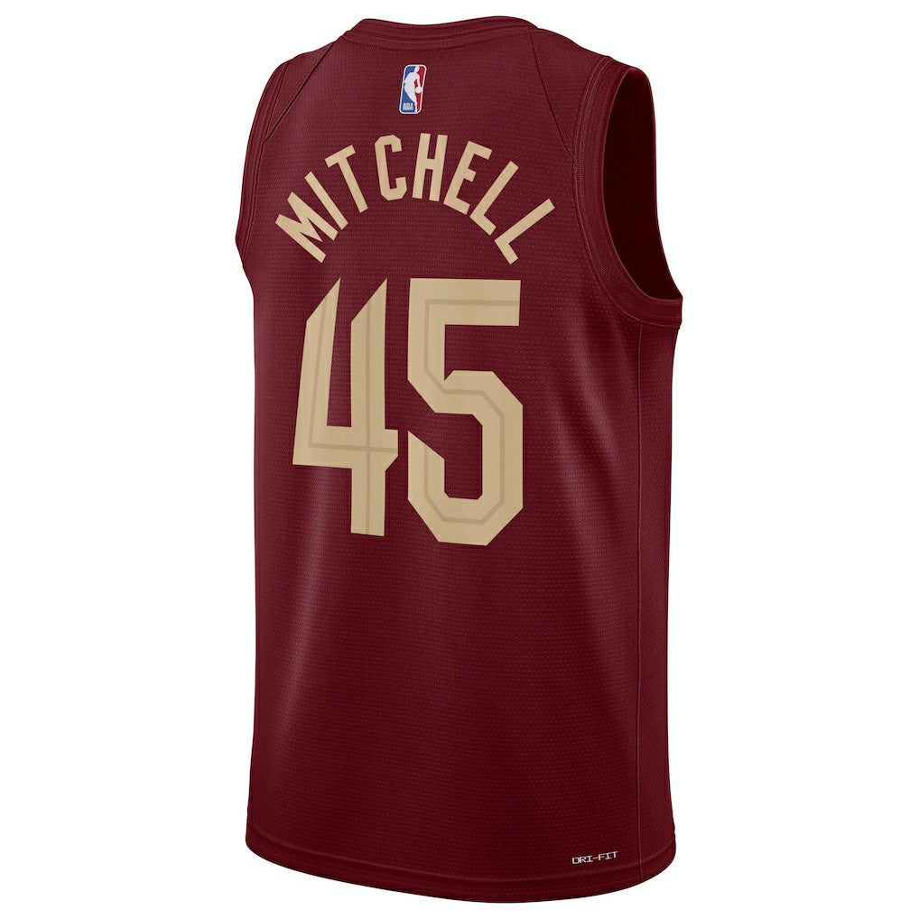 Donovan Mitchell Cleveland Cavaliers Unisex Swingman Jersey Icon Editi- Wine - Nike