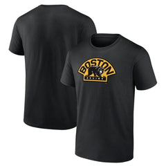 Boston Bruins Shoulder Patch Logo T-Shirt - Black | US 5111180