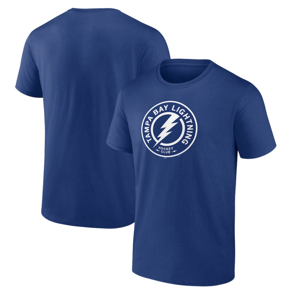 Tampa Bay Lightning Shoulder Patch Logo T-Shirt - Blue | US 5111186