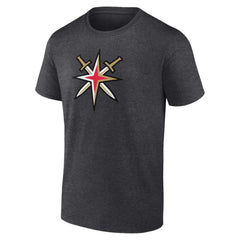 Vegas Golden Knights Shoulder Patch Logo T-Shirt - Charcoal | US 5111187
