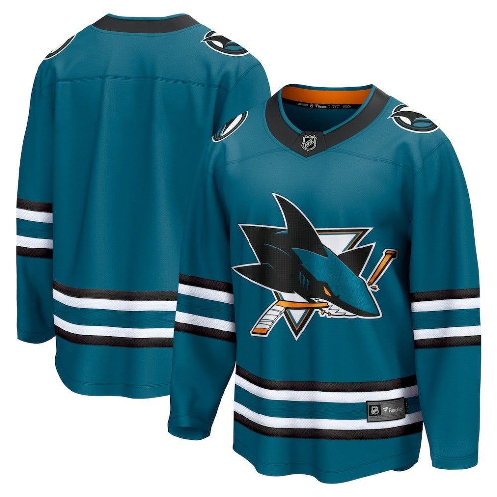 San Jose Sharks Fanatics Home Breakaway Jersey - Teal | US 5111270