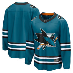 San Jose Sharks Fanatics Home Breakaway Jersey - Teal | US 5111270