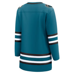 San Jose Sharks Fanatics Women's Home Breakaway Jersey - Teal | US 5111271