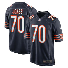 Braxton Jones Chicago Bears Game Player Jersey - Navy Jerseys