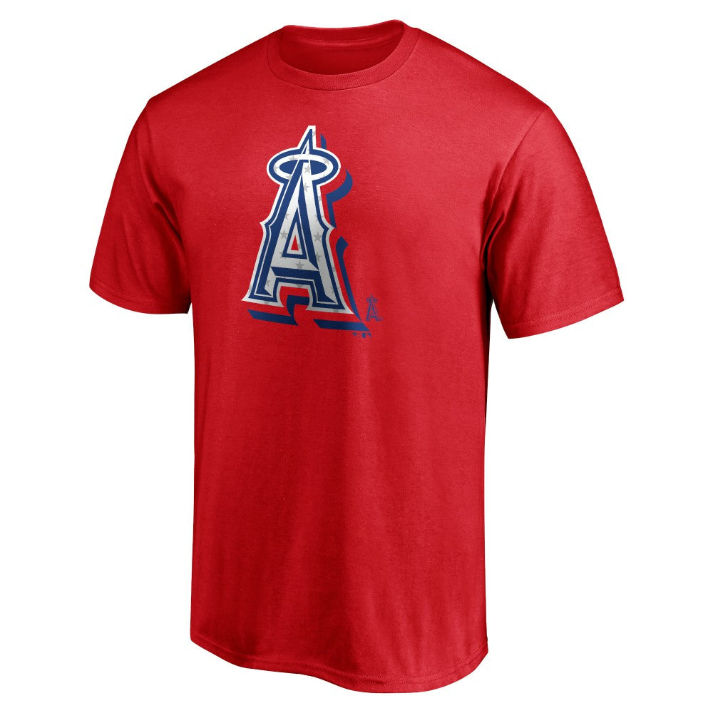 Los Angeles Angels Red White and Team T-Shirt - Red T-shirts