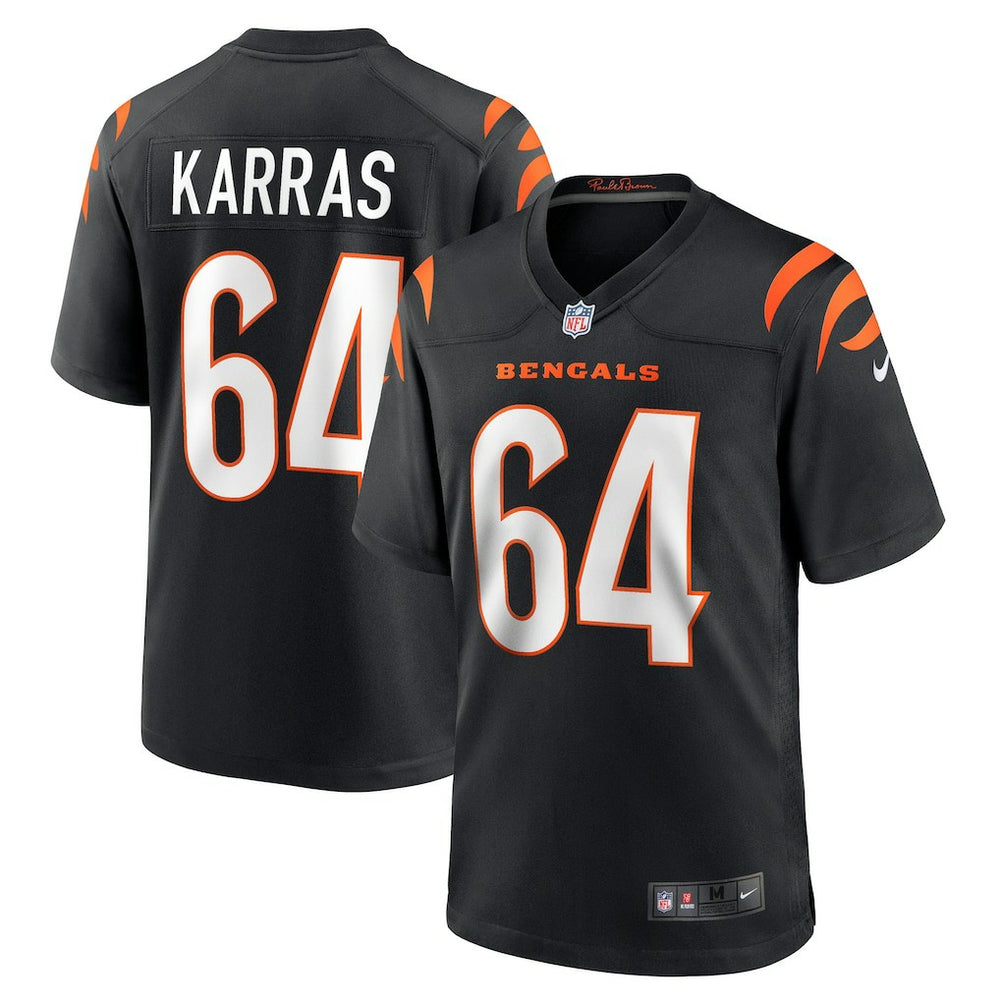 Ted Karras Cincinnati Bengals Game Player Jersey - Black Jerseys