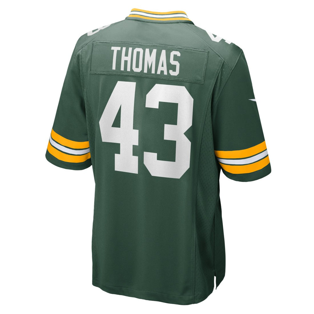 Kiondre Thomas Green Bay Packers Game Player Jersey - Green Jerseys