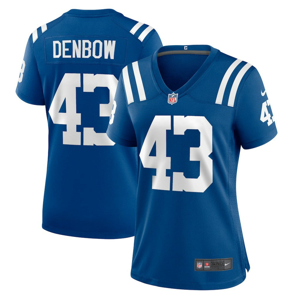 Trevor Denbow Indianapolis Colts Women's Game Player Jersey - Royal Jerseys