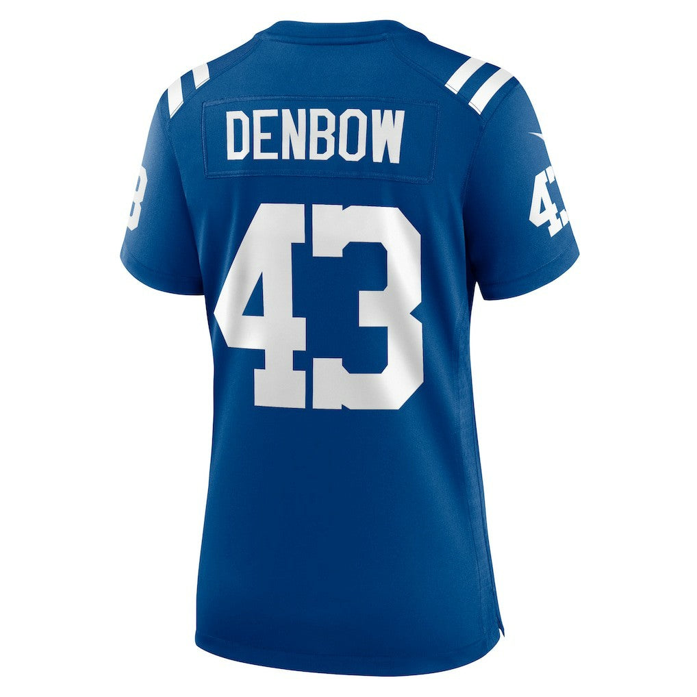 Trevor Denbow Indianapolis Colts Women's Game Player Jersey - Royal Jerseys