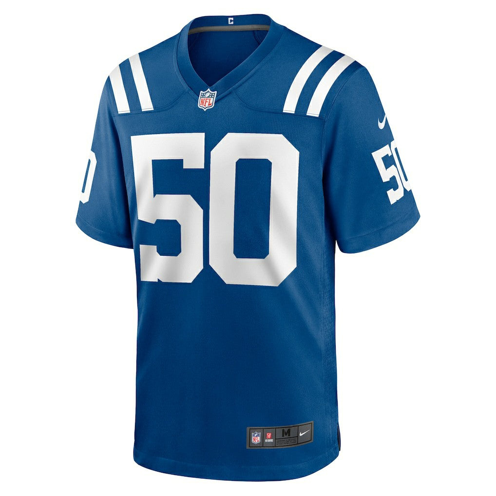 Segun Olubi Indianapolis Colts Game Player Jersey - Royal Jerseys