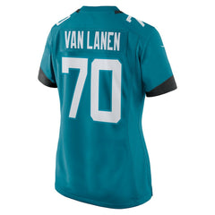 Cole Van Lanen Jacksonville Jaguars Women's Game Player Jersey - Teal Jerseys