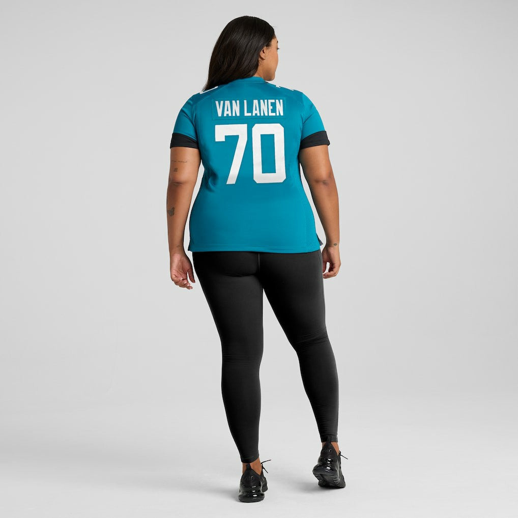 Cole Van Lanen Jacksonville Jaguars Women's Game Player Jersey - Teal Jerseys