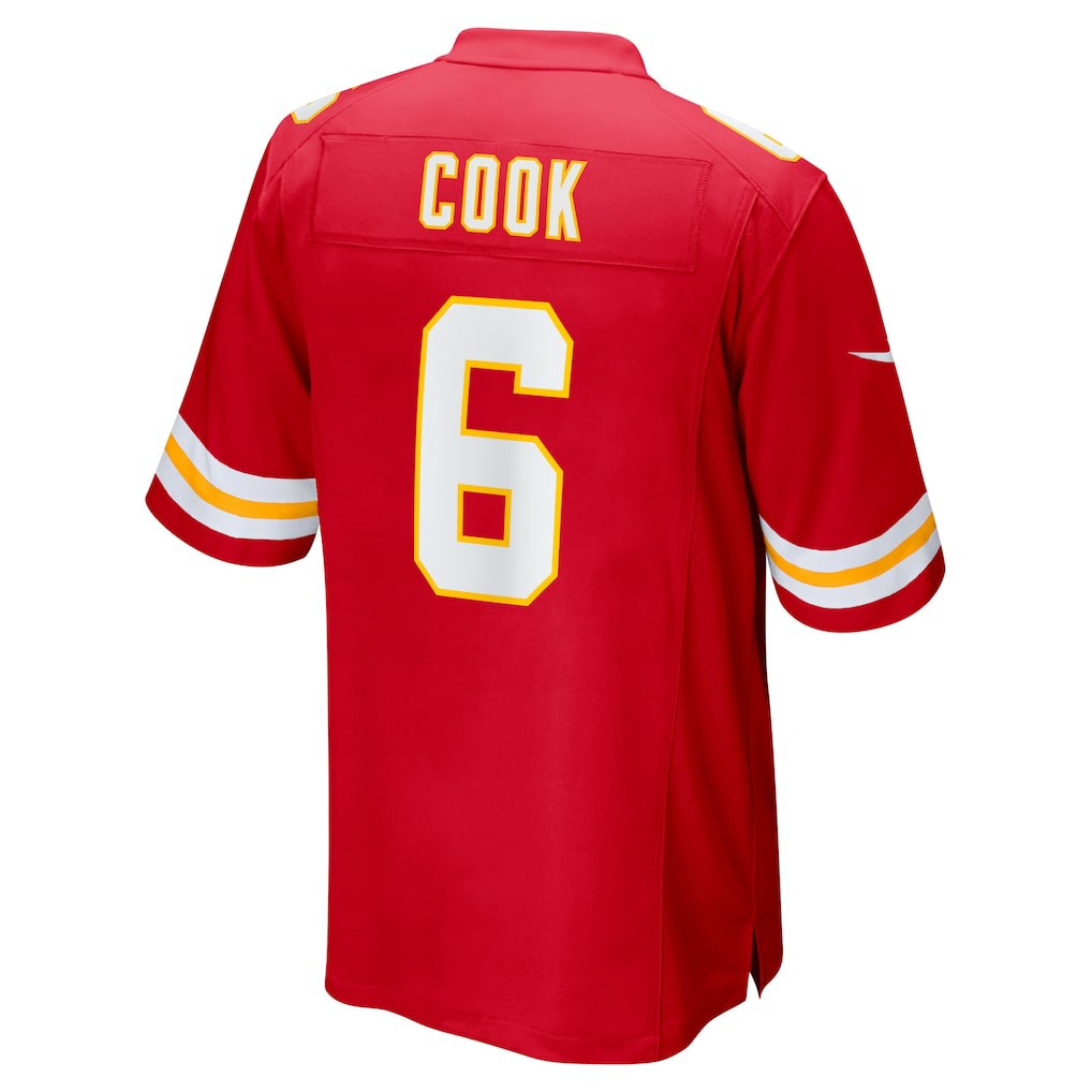Bryan Cook Kansas City Chiefs Game Player Jersey - Red Jerseys