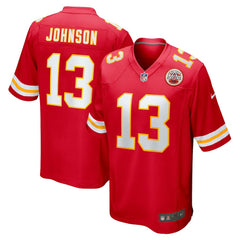 Nazeeh Johnson Kansas City Chiefs Game Player Jersey - Red Jerseys