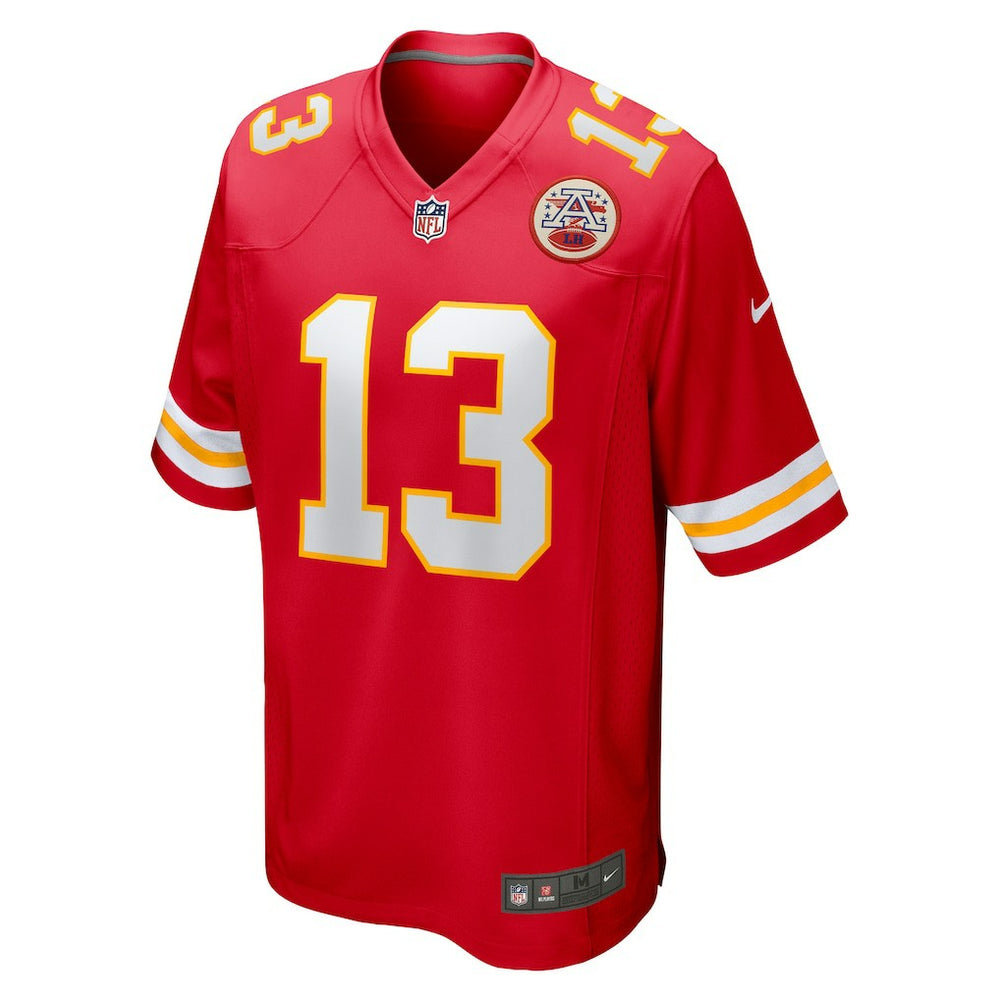 Nazeeh Johnson Kansas City Chiefs Game Player Jersey - Red Jerseys