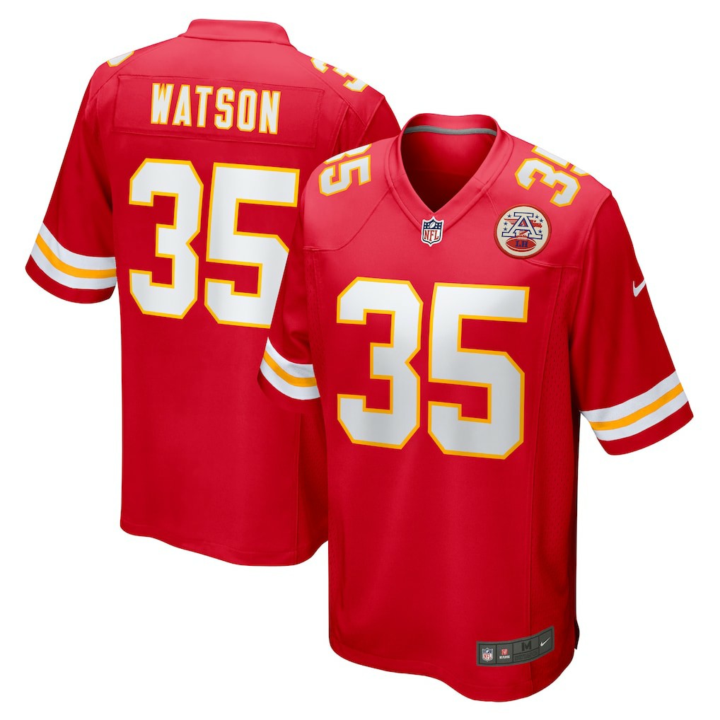 Jaylen Watson Kansas City Chiefs Game Player Jersey - Red Jerseys