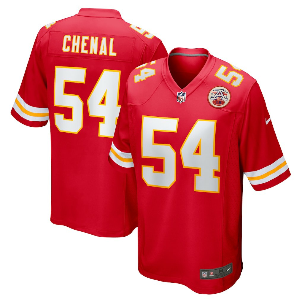 Leo Chenal Kansas City Chiefs Game Player Jersey - Red Jerseys
