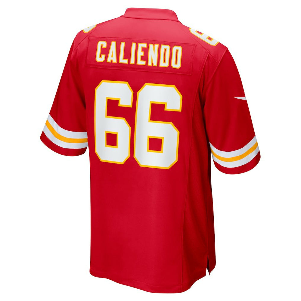 Mike Caliendo Kansas City Chiefs Game Player Jersey - Red Jerseys