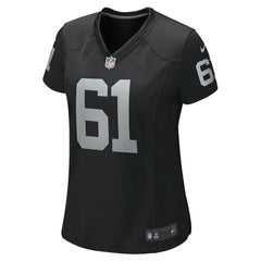 Jordan Meredith Las Vegas Raiders Women's Game Player Jersey - Black Jerseys