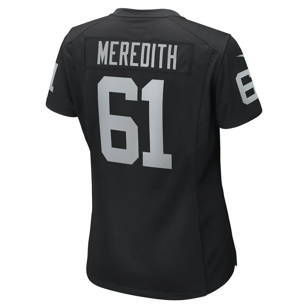 Jordan Meredith Las Vegas Raiders Women's Game Player Jersey - Black Jerseys