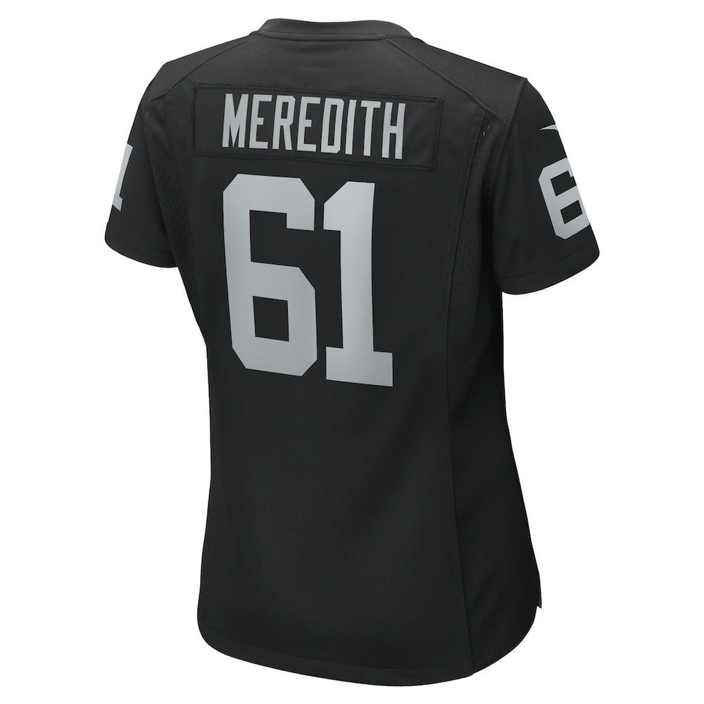 Jordan Meredith Las Vegas Raiders Women's Game Player Jersey - Black Jerseys