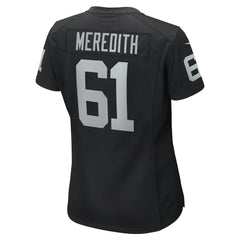Jordan Meredith Las Vegas Raiders Women's Game Player Jersey - Black Jerseys