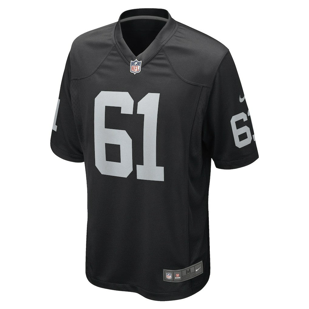 Jordan Meredith Las Vegas Raiders Game Player Jersey - Black Jerseys