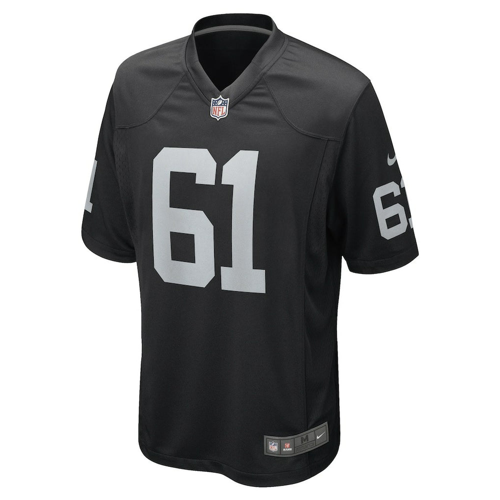 Jordan Meredith Las Vegas Raiders Game Player Jersey - Black Jerseys