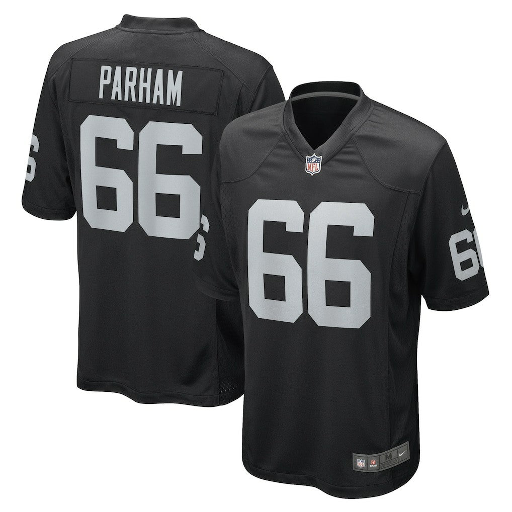 Dylan Parham Las Vegas Raiders Game Player Jersey - Black Jerseys