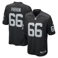 Dylan Parham Las Vegas Raiders Game Player Jersey - Black Jerseys