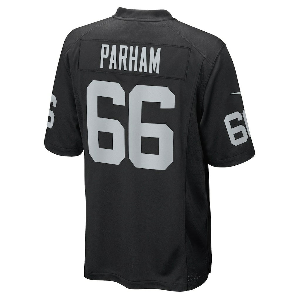 Dylan Parham Las Vegas Raiders Game Player Jersey - Black Jerseys