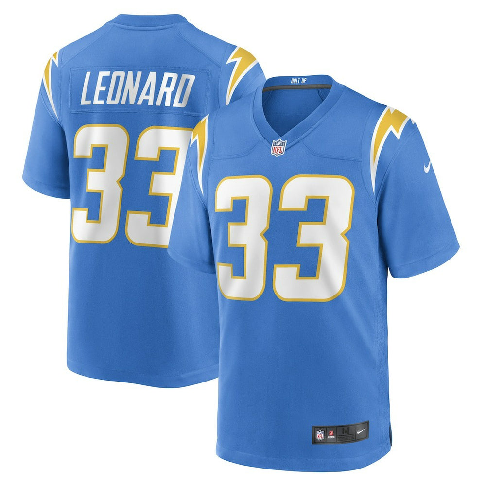 Deane Leonard Los Angeles Chargers Game Player Jersey - Powder Blue Jerseys