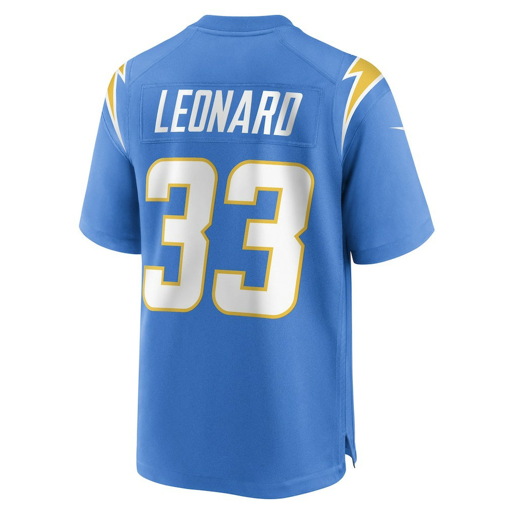 Deane Leonard Los Angeles Chargers Game Player Jersey - Powder Blue Jerseys
