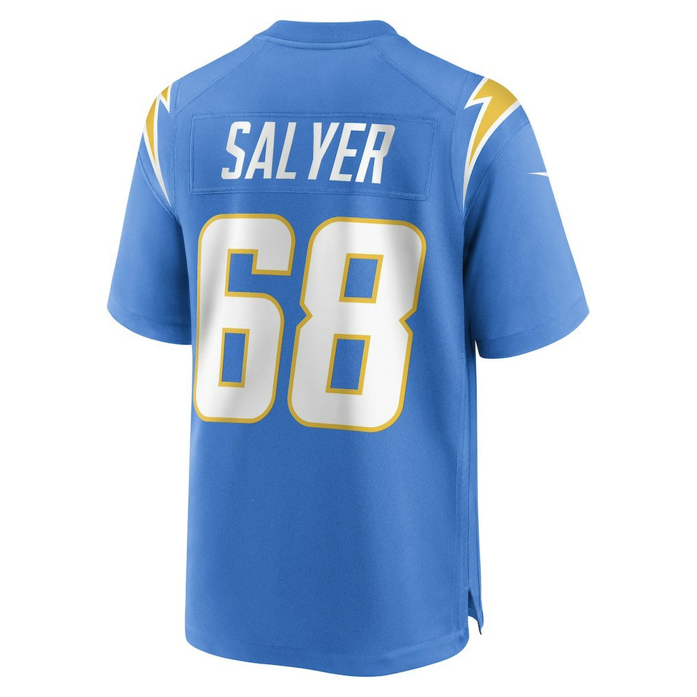 Jamaree Salyer Los Angeles Chargers Game Player Jersey - Powder Blue Jerseys