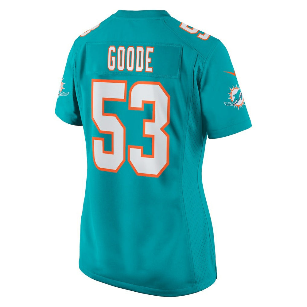 Cameron Goode Miami Dolphins Women's Game Player Jersey - Aqua Jerseys