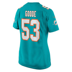 Cameron Goode Miami Dolphins Women's Game Player Jersey - Aqua Jerseys