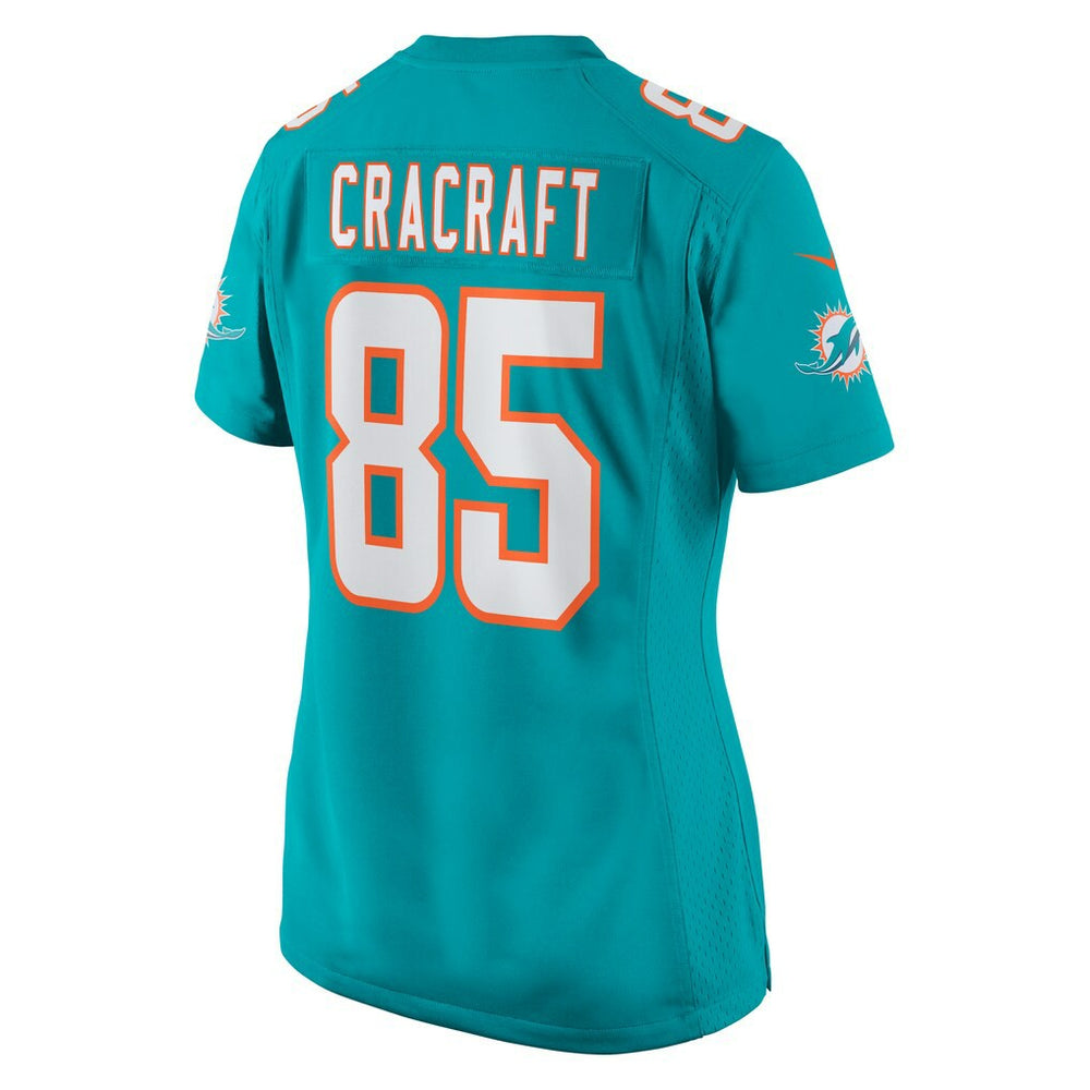 River Cracraft Miami Dolphins Women's Game Player Jersey - Aqua Jerseys