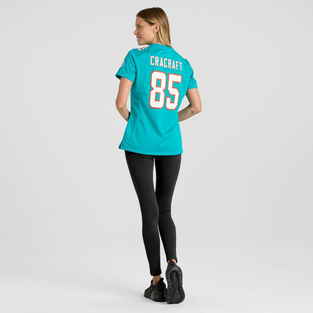 River Cracraft Miami Dolphins Women's Game Player Jersey - Aqua Jerseys