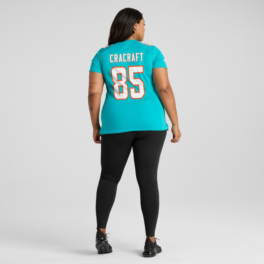 River Cracraft Miami Dolphins Women's Game Player Jersey - Aqua Jerseys