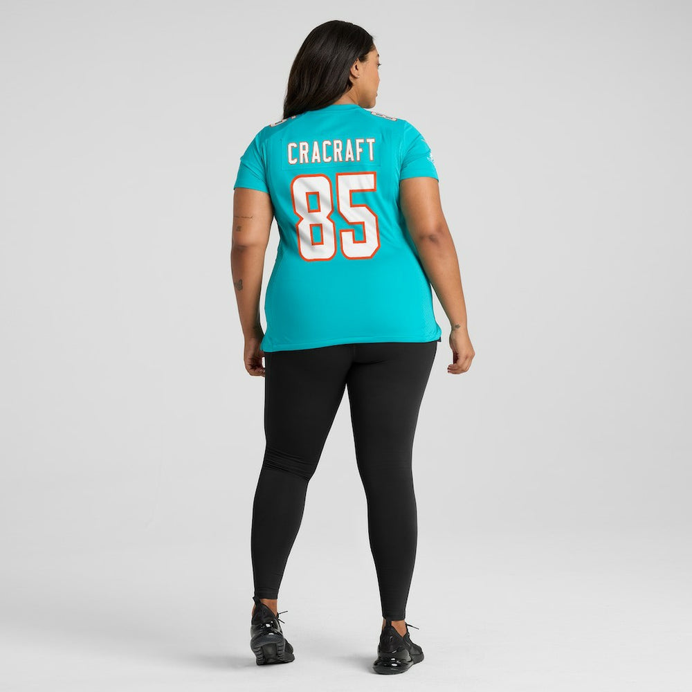 River Cracraft Miami Dolphins Women's Game Player Jersey - Aqua Jerseys