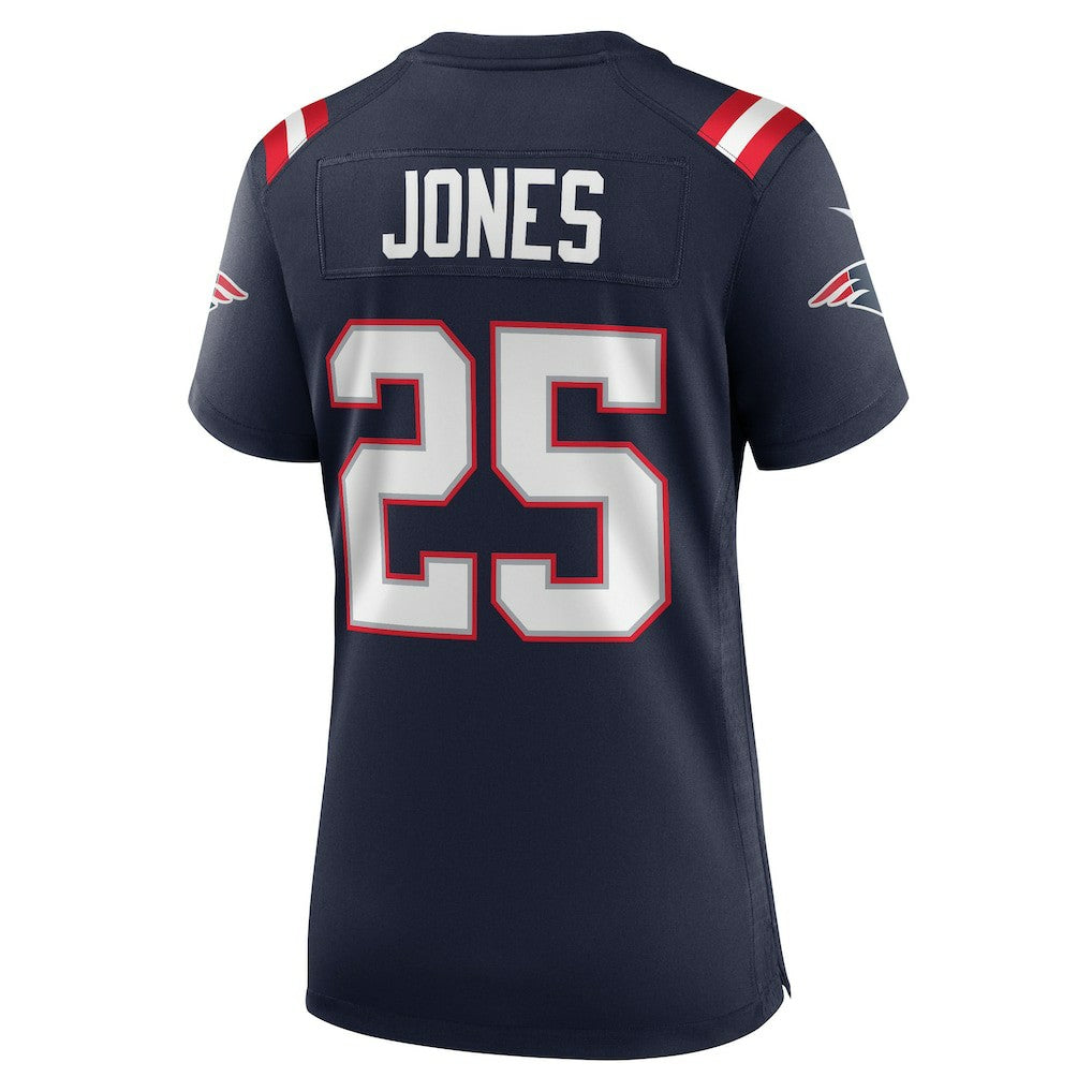 Marcus Jones New England Patriots Women's Game Jersey - Navy Jerseys