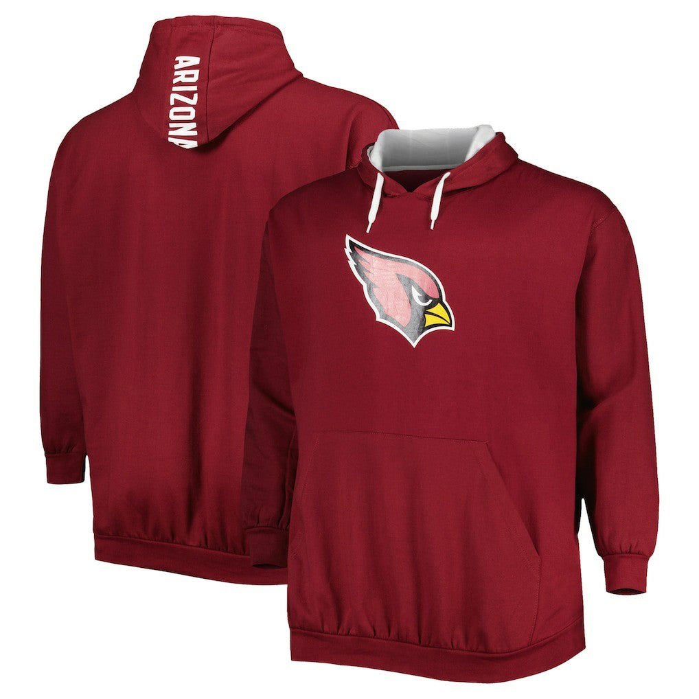 Arizona Cardinals Big & Tall Logo Pullover Hoodie - Cardinal Hoodies