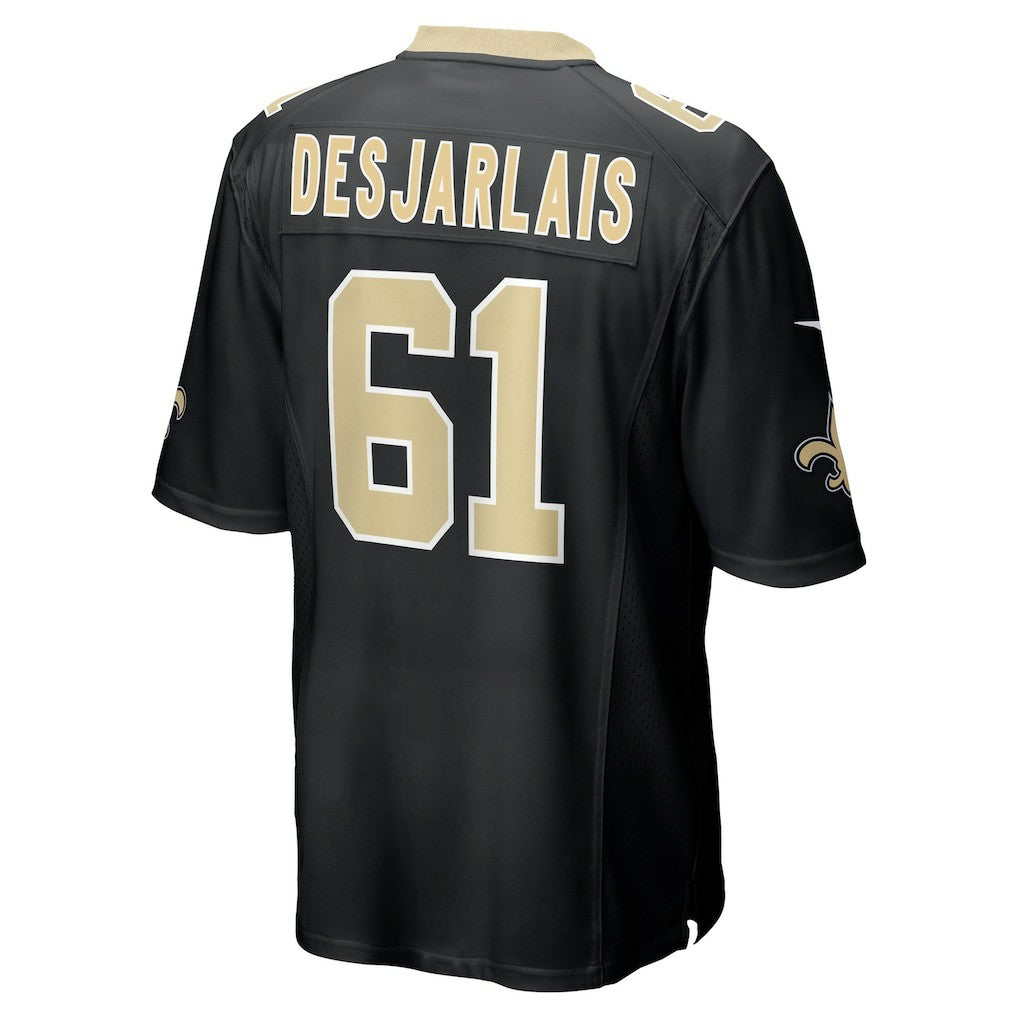 Drew Desjarlais New Orleans Saints Game Player Jersey - Black Jerseys