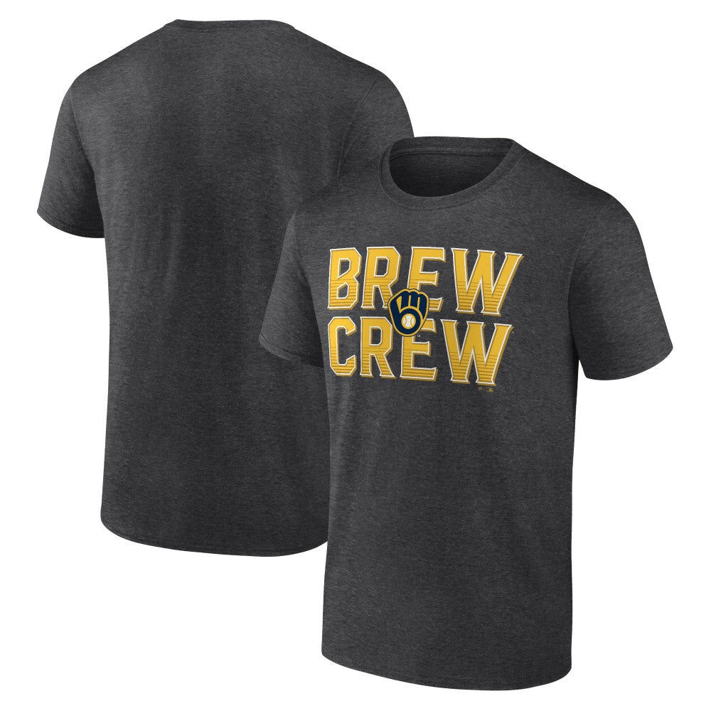 Milwaukee Brewers Brew Crew Fancy T-Shirt - Charcoal T-shirts