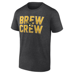 Milwaukee Brewers Brew Crew Fancy T-Shirt - Charcoal T-shirts