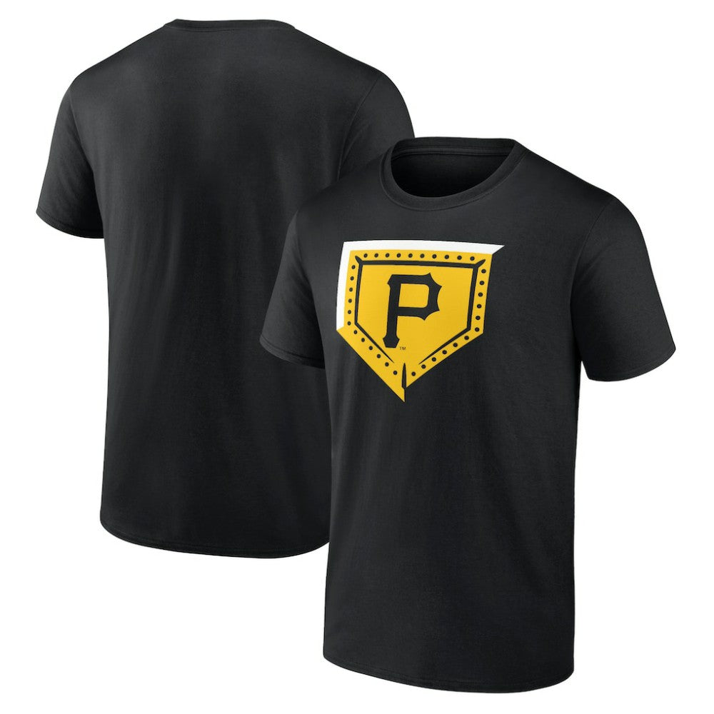 Pittsburgh Pirates Steel Plate T-Shirt - Black T-shirts