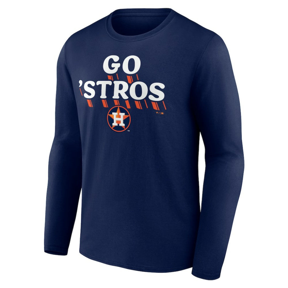 Houston Astros Go Stros Long Sleeve T-Shirt - Navy T-shirts
